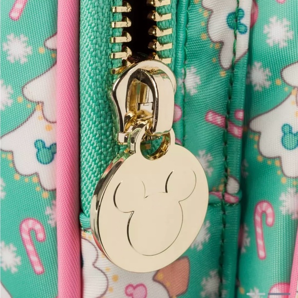 NWT Stoney Clover Lane Mickey and Minnie Mouse Icon Holiday Backpack - Picture 2 of 6